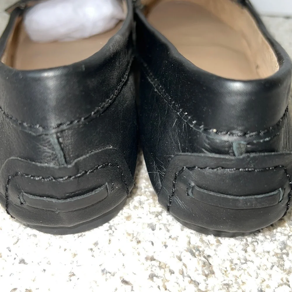 AUTH NIB Steve Madden MISTRO LOAFERS BLACK LEATHER US 6